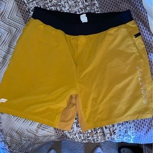 Fabletics gold franchise shorts